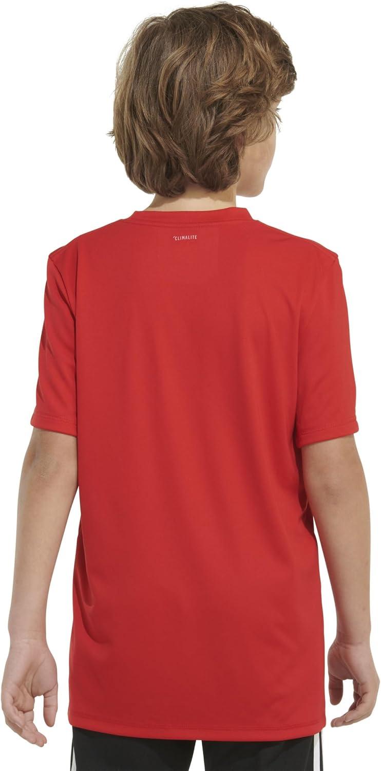 image:imageadidas Boys Stay Dry Climalite Short Sleeve TShirtScarlet