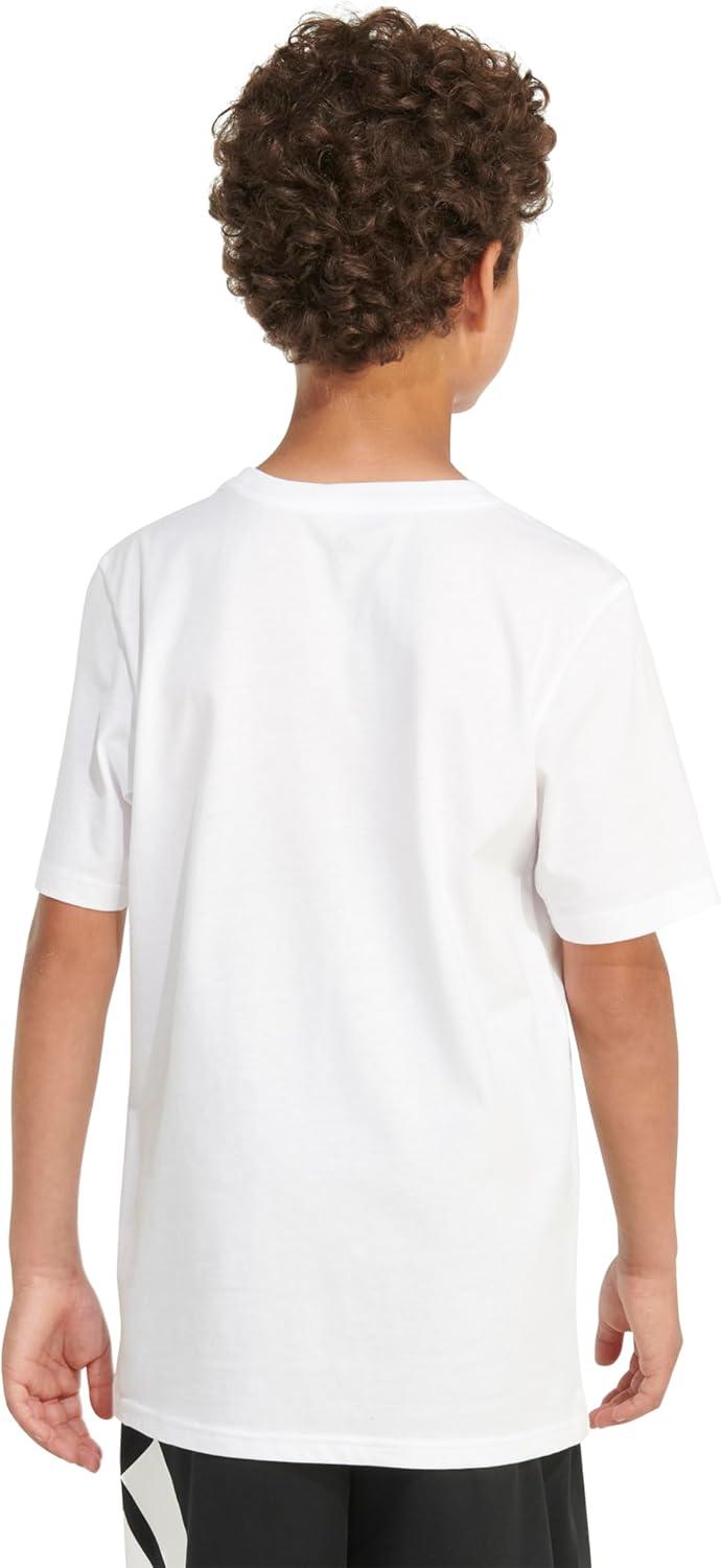 image:imageadidas Boys Stay Dry Climalite Short Sleeve TShirtWhite Eagle