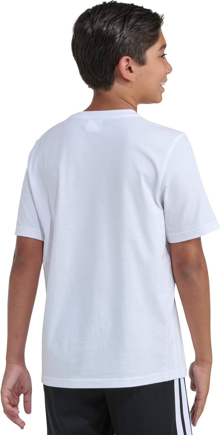 image:imageadidas Boys Stay Dry Climalite Short Sleeve TShirtWhite Patriotic
