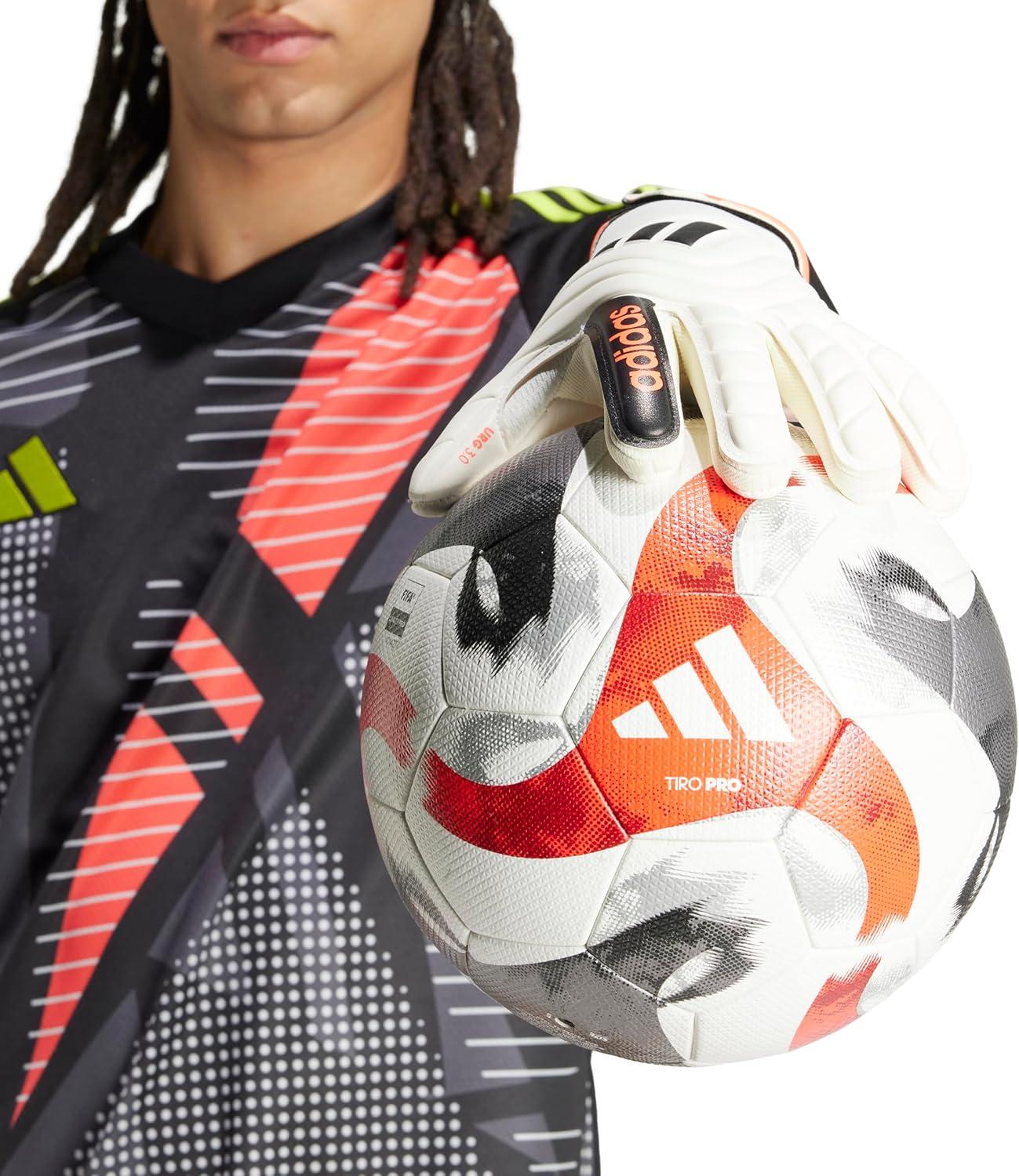 image:imageadidas Copa League Goalie Soccer GlovesIvorySolar RedBlack