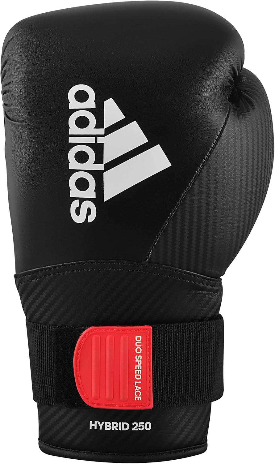 image:imageadidas Hybrid 250 Elite Boxing Training Gloves for Boxing Kickboxing MMA Bag Training amp Fitness Boxing Gloves for Men Women amp KidsBlack