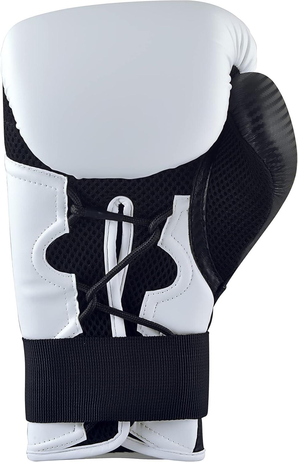 image:imageadidas Hybrid 250 Elite Boxing Training Gloves for Boxing Kickboxing MMA Bag Training amp Fitness Boxing Gloves for Men Women amp KidsWhiteBlack