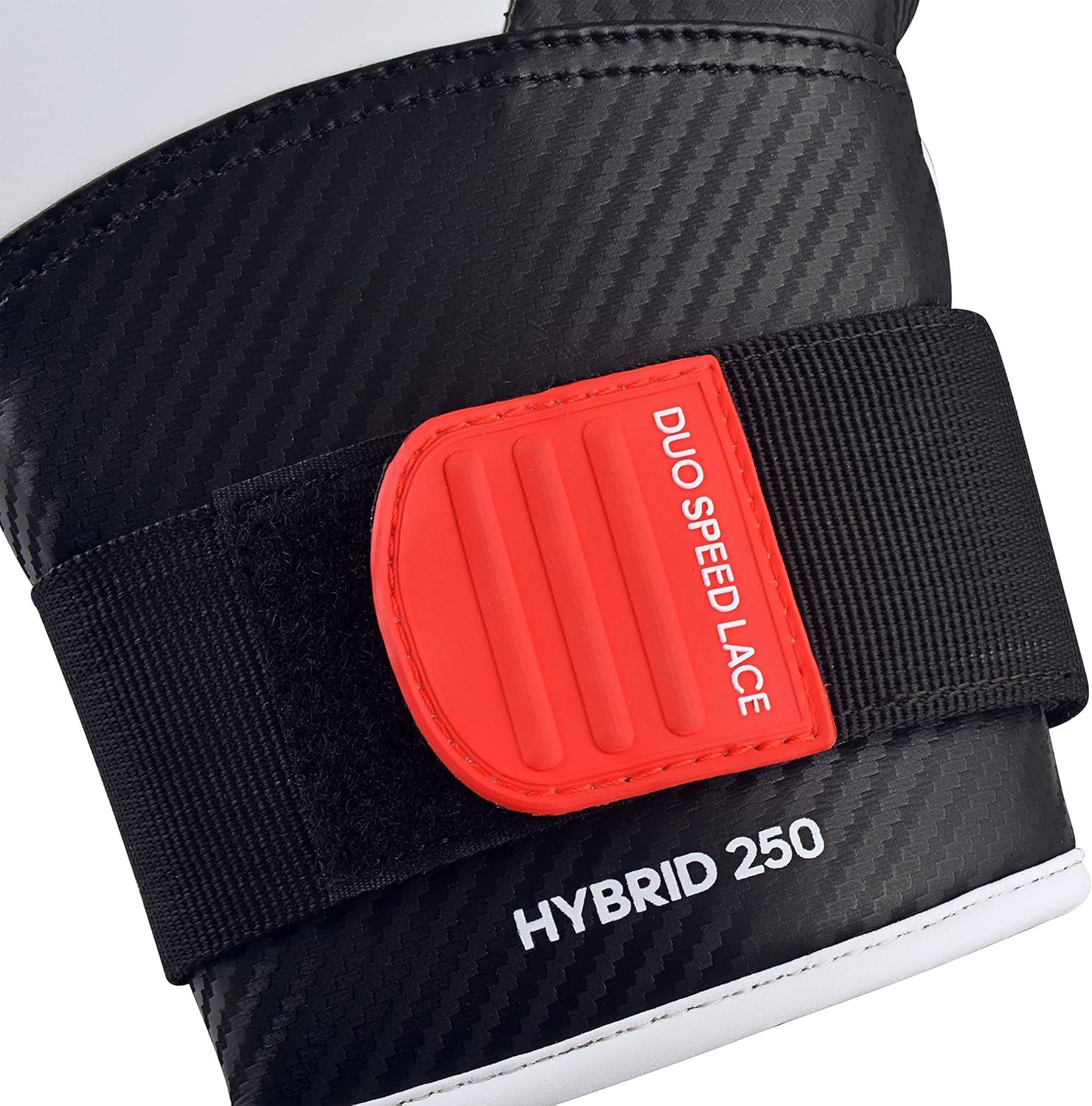 image:imageadidas Hybrid 250 Elite Boxing Training Gloves for Boxing Kickboxing MMA Bag Training amp Fitness Boxing Gloves for Men Women amp KidsWhiteBlack