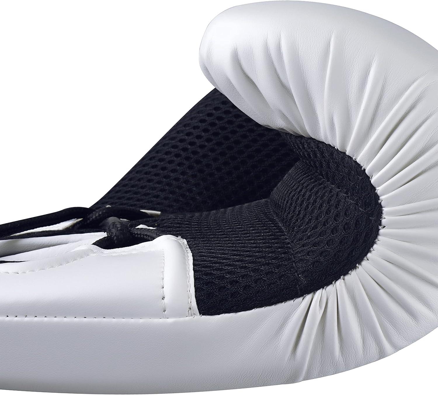 image:imageadidas Hybrid 250 Elite Boxing Training Gloves for Boxing Kickboxing MMA Bag Training amp Fitness Boxing Gloves for Men Women amp KidsWhiteBlack