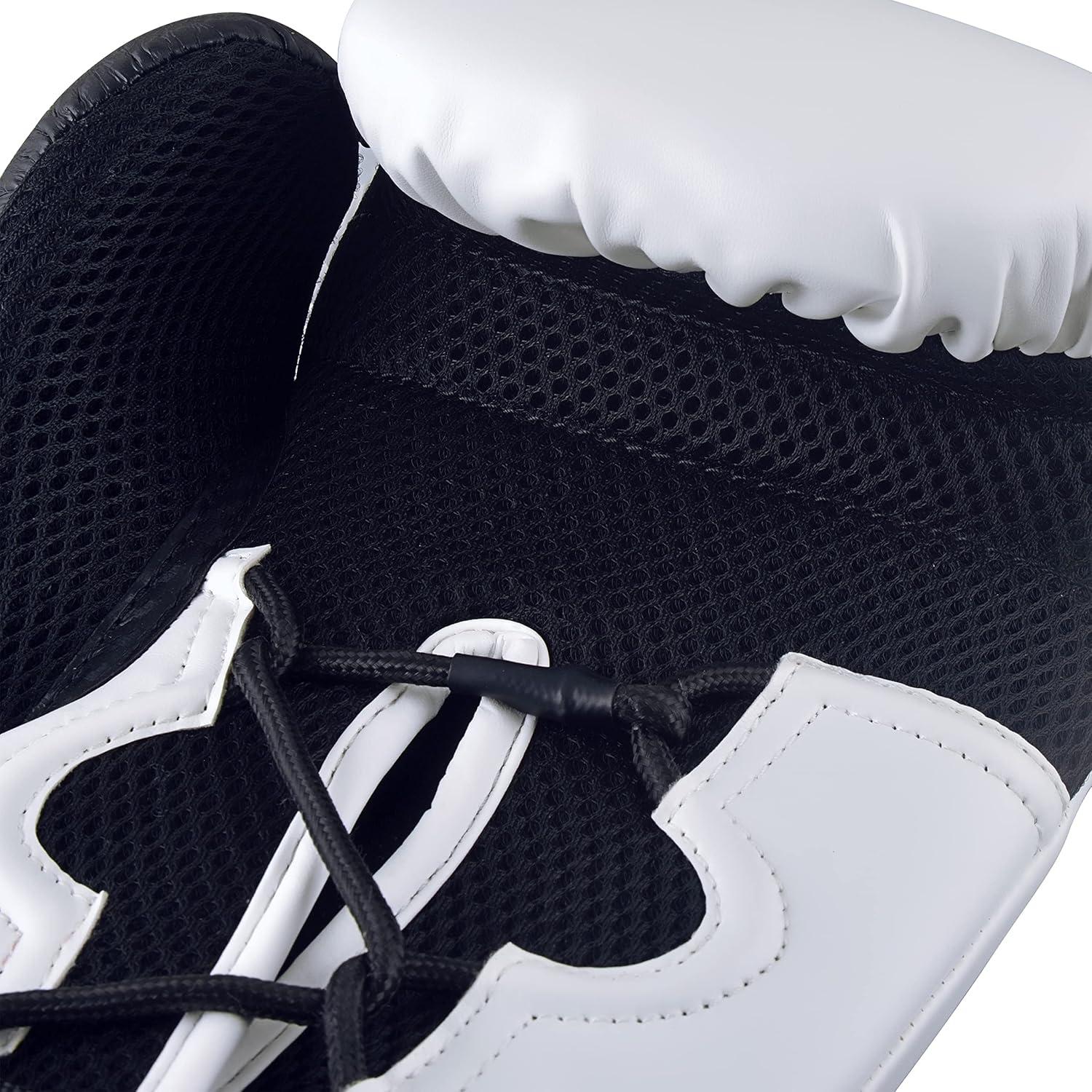 image:imageadidas Hybrid 250 Elite Boxing Training Gloves for Boxing Kickboxing MMA Bag Training amp Fitness Boxing Gloves for Men Women amp KidsWhiteBlack