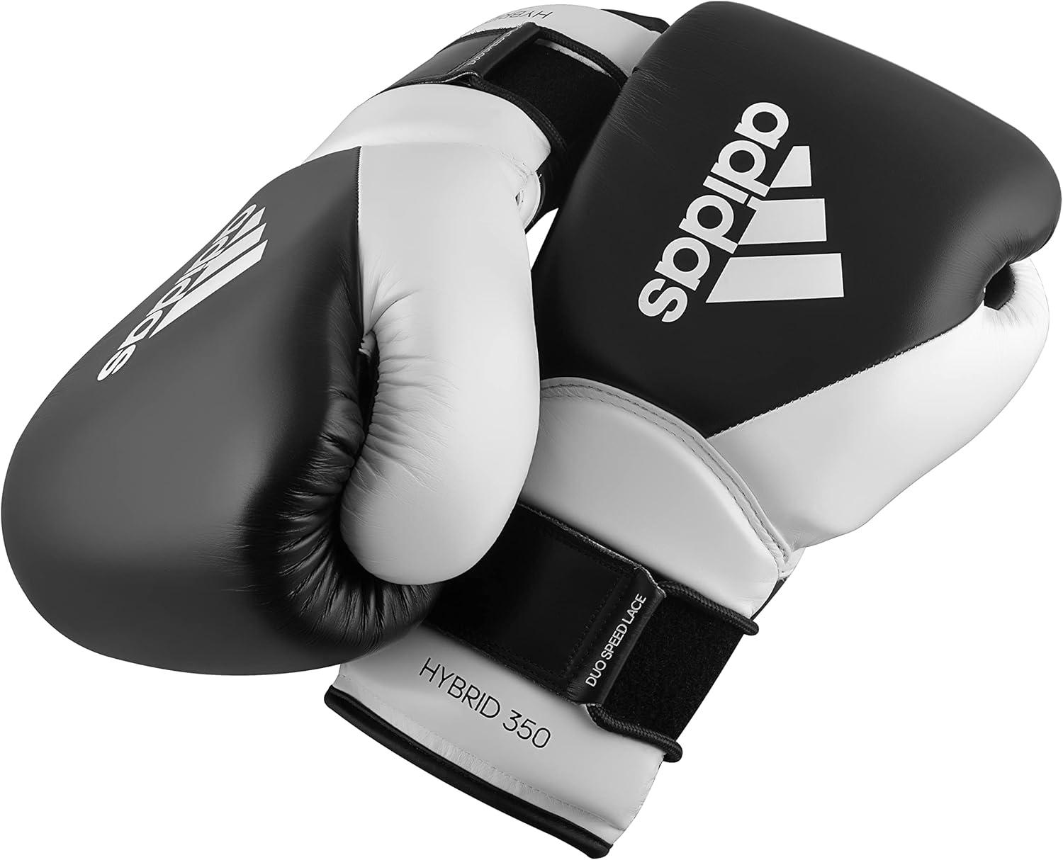 image:imageadidas Hybrid 350 Elite Boxing Training GlovesBLACK WHITE