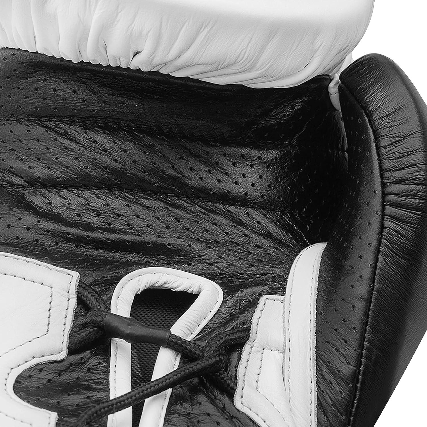 image:imageadidas Hybrid 350 Elite Boxing Training GlovesWhiteBlack
