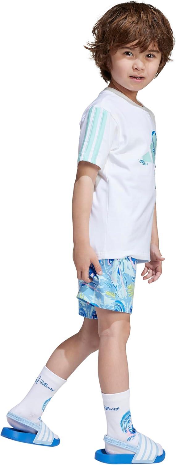 image:imageadidas Kids Disney Lilo and Stitch Tshirt SetWhiteSemi Flash Aqua