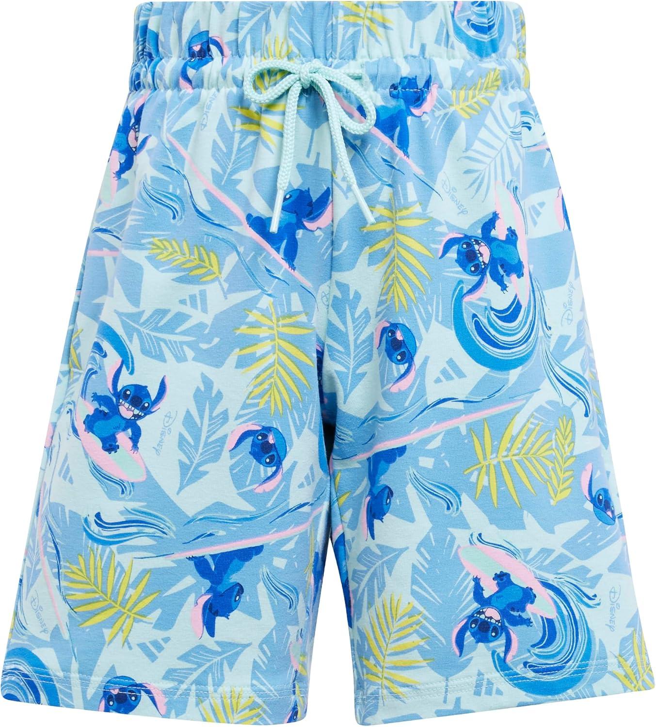 image:imageadidas Kids Disney Lilo and Stitch Tshirt SetWhiteSemi Flash Aqua