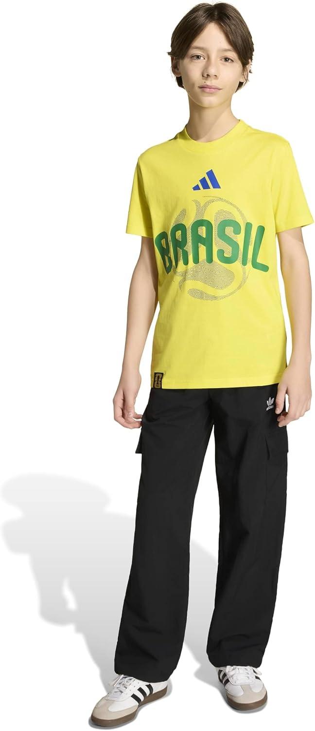 image:imageadidas Kids FIFA World Cup 26 National Team TShirtBright YellowBrazil