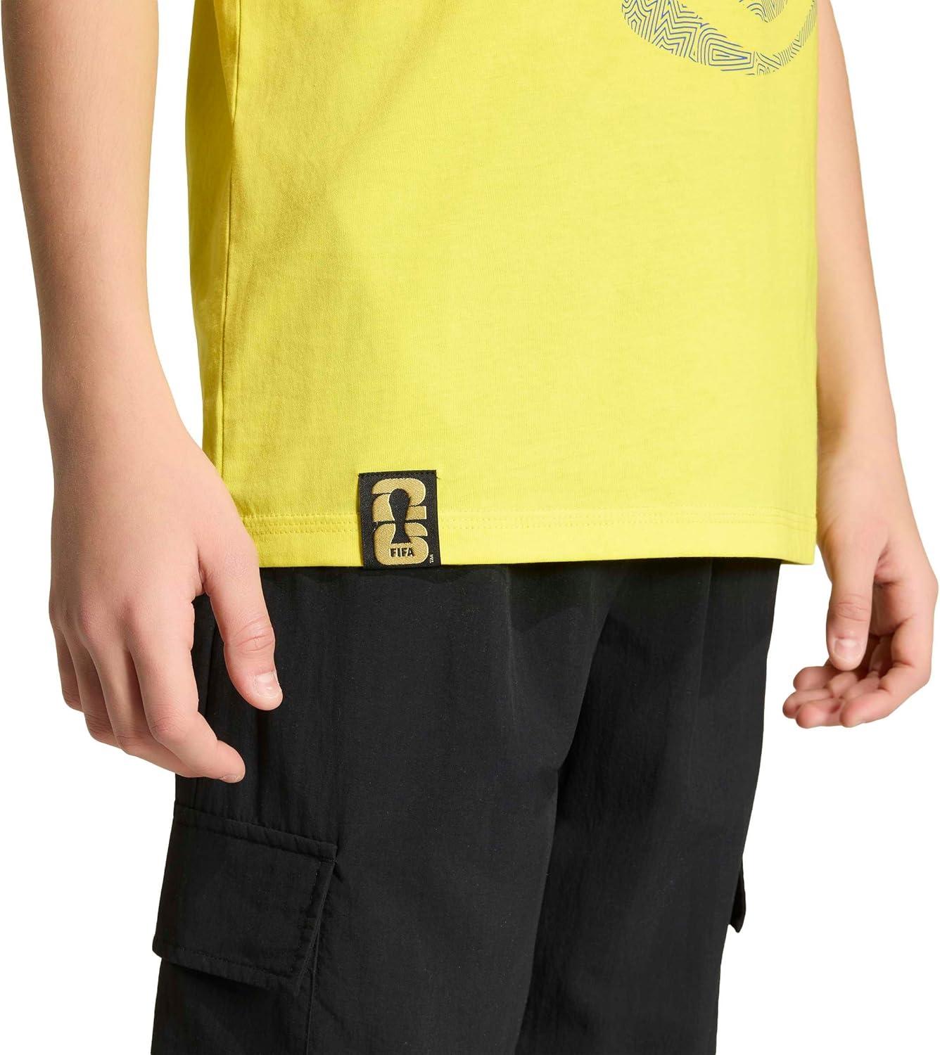 image:imageadidas Kids FIFA World Cup 26 National Team TShirtBright YellowBrazil