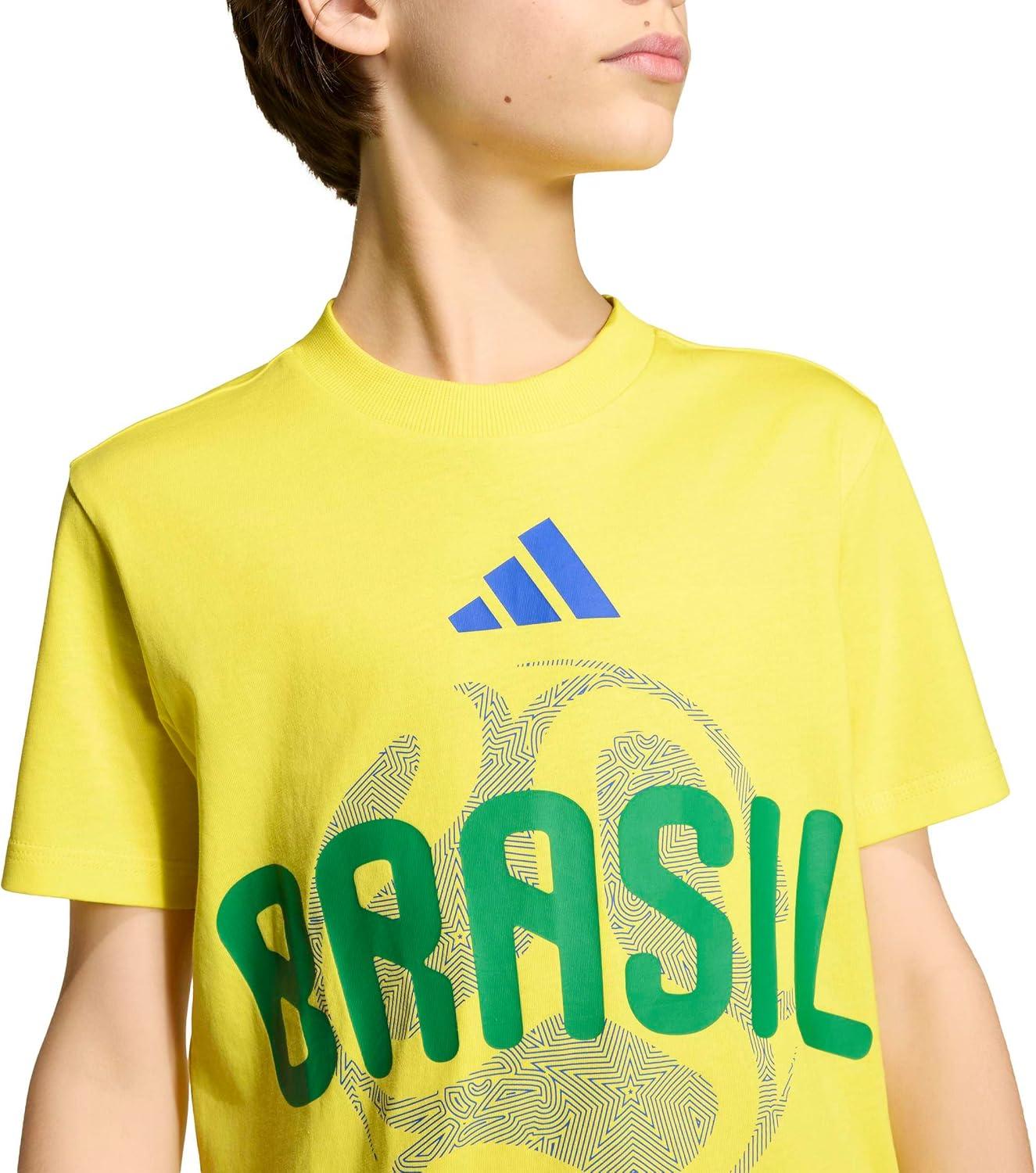 image:imageadidas Kids FIFA World Cup 26 National Team TShirtBright YellowBrazil