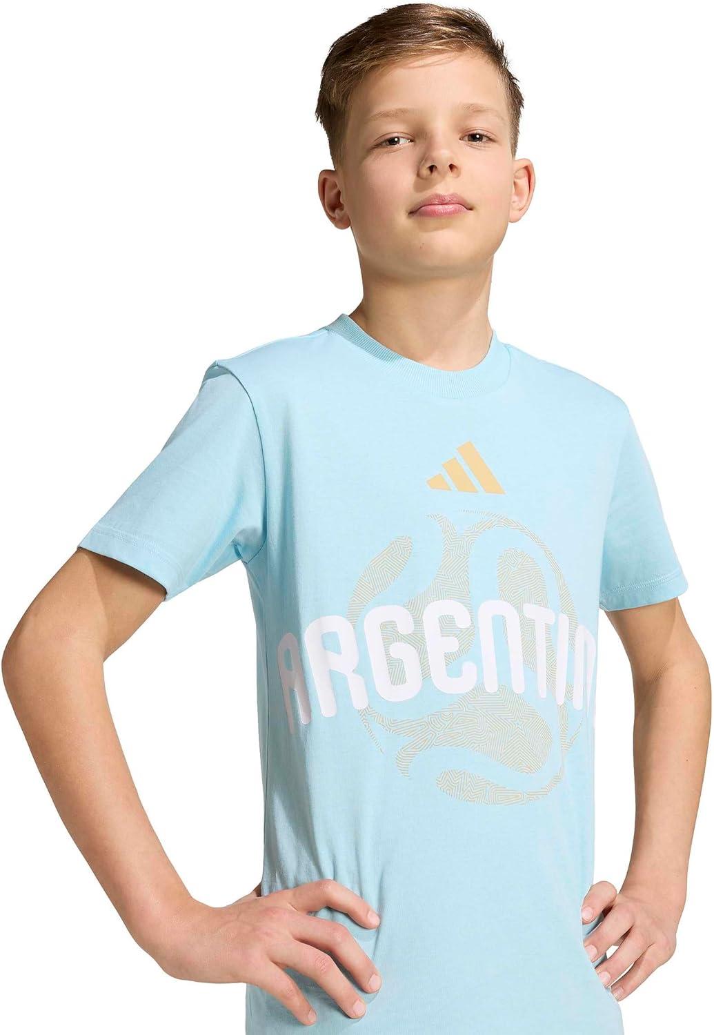 image:imageadidas Kids FIFA World Cup 26 National Team TShirtIceyblueArgentina