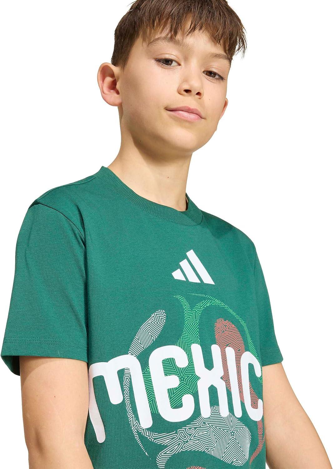 image:imageadidas Kids FIFA World Cup 26 National Team TShirtTeam Dark GreenMexico
