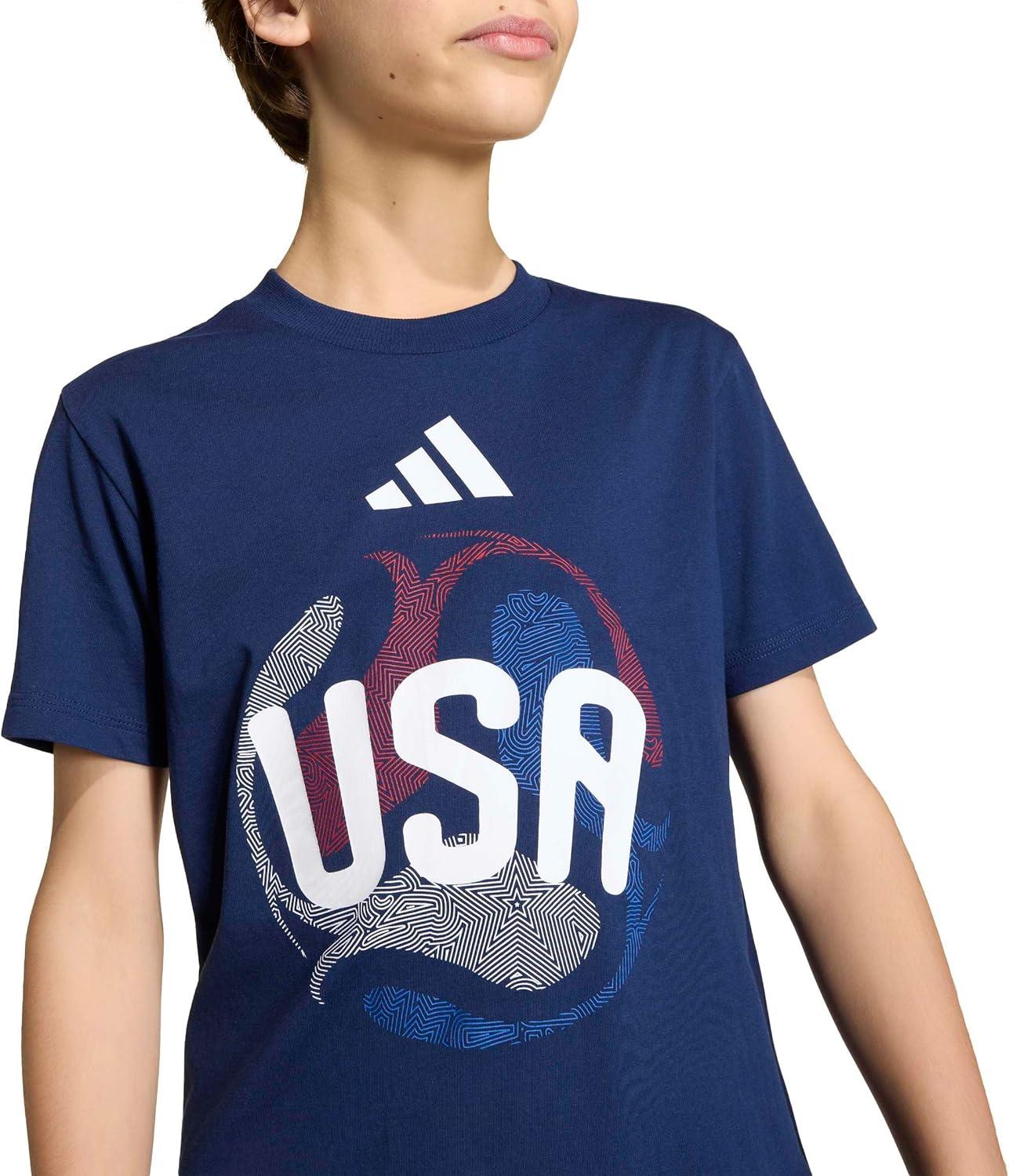 image:imageadidas Kids FIFA World Cup 26 National Team TShirtTeam Navy BlueUsa