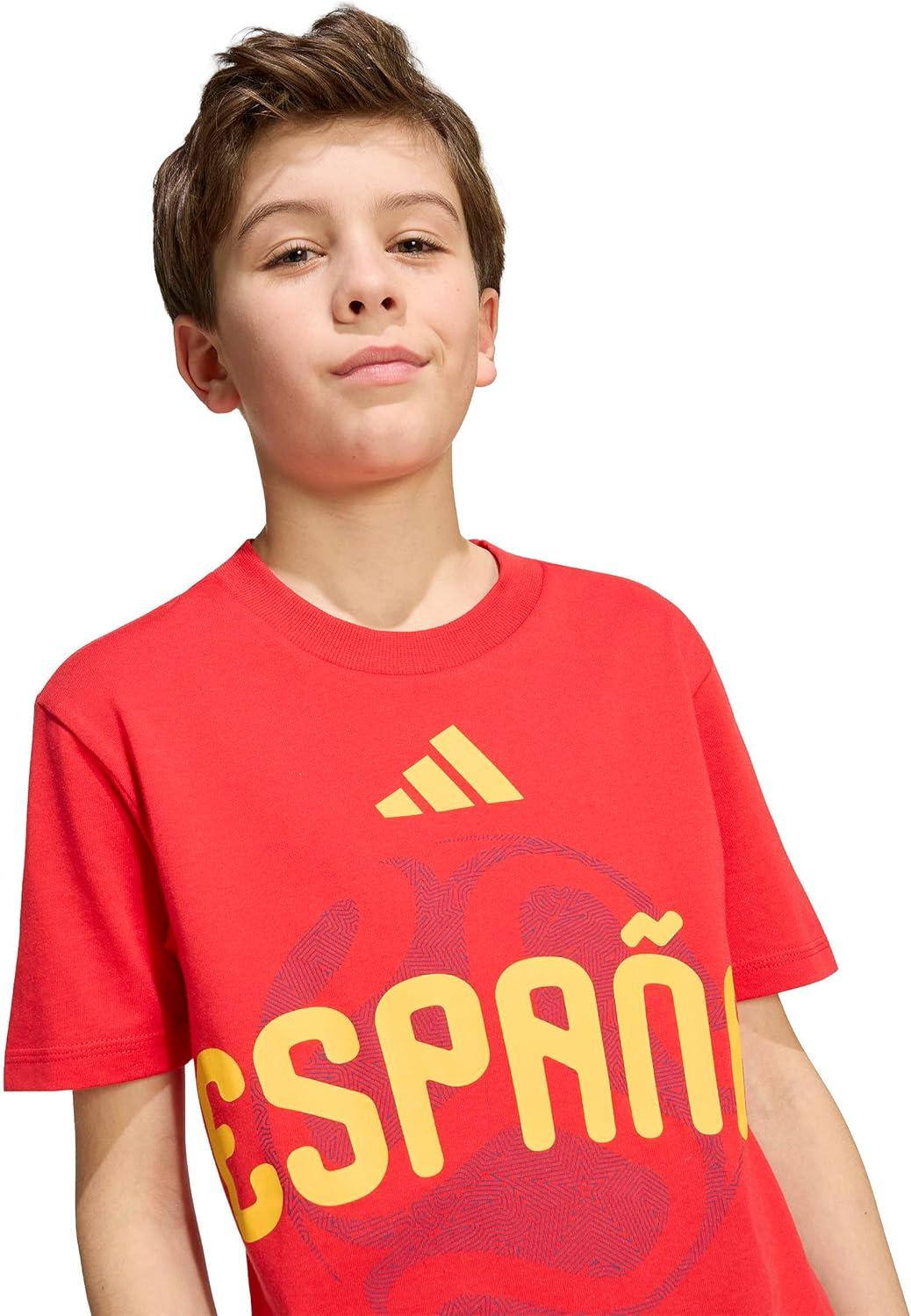 image:imageadidas Kids FIFA World Cup 26 National Team TShirtVivid RedSpain