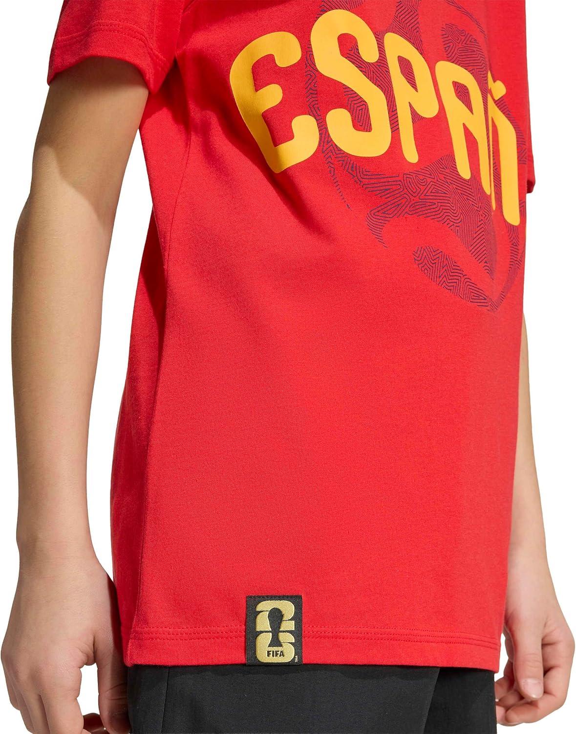 image:imageadidas Kids FIFA World Cup 26 National Team TShirtVivid RedSpain