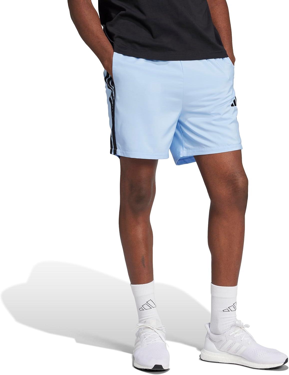 image:imageadidas Mens Essentials 3Stripes Chelsea 7inch ShortsBlueBlack
