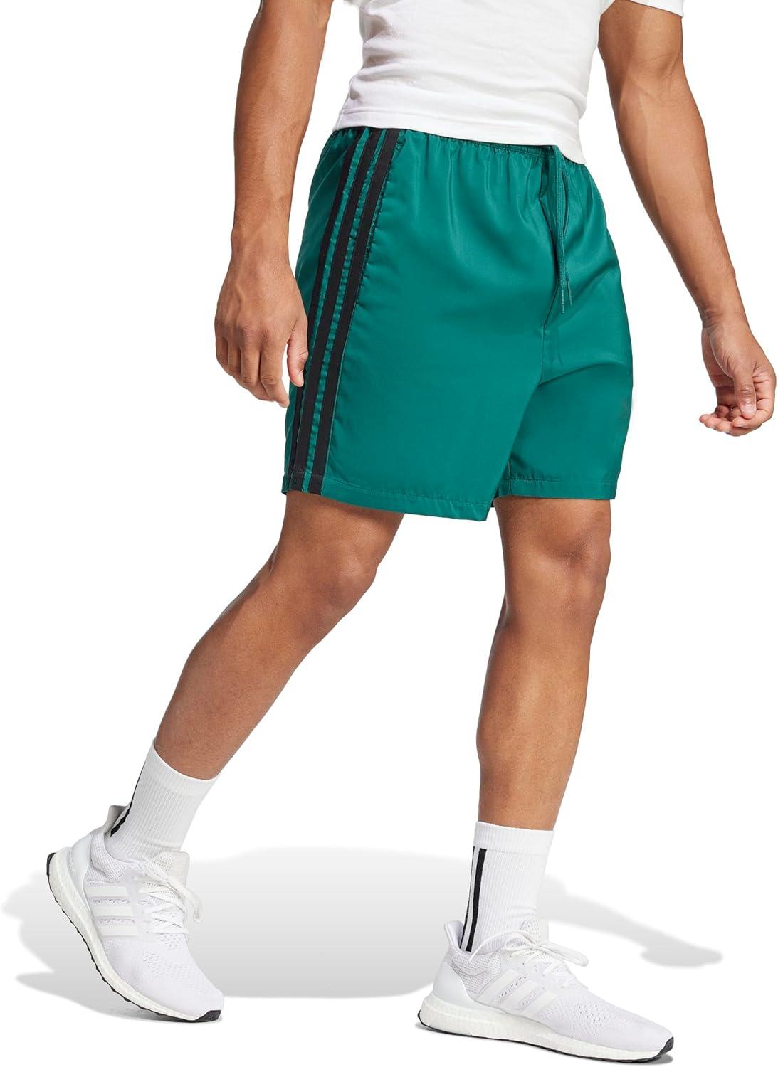 image:imageadidas Mens Essentials 3Stripes Chelsea 7inch ShortsCollegiate GreenBlack
