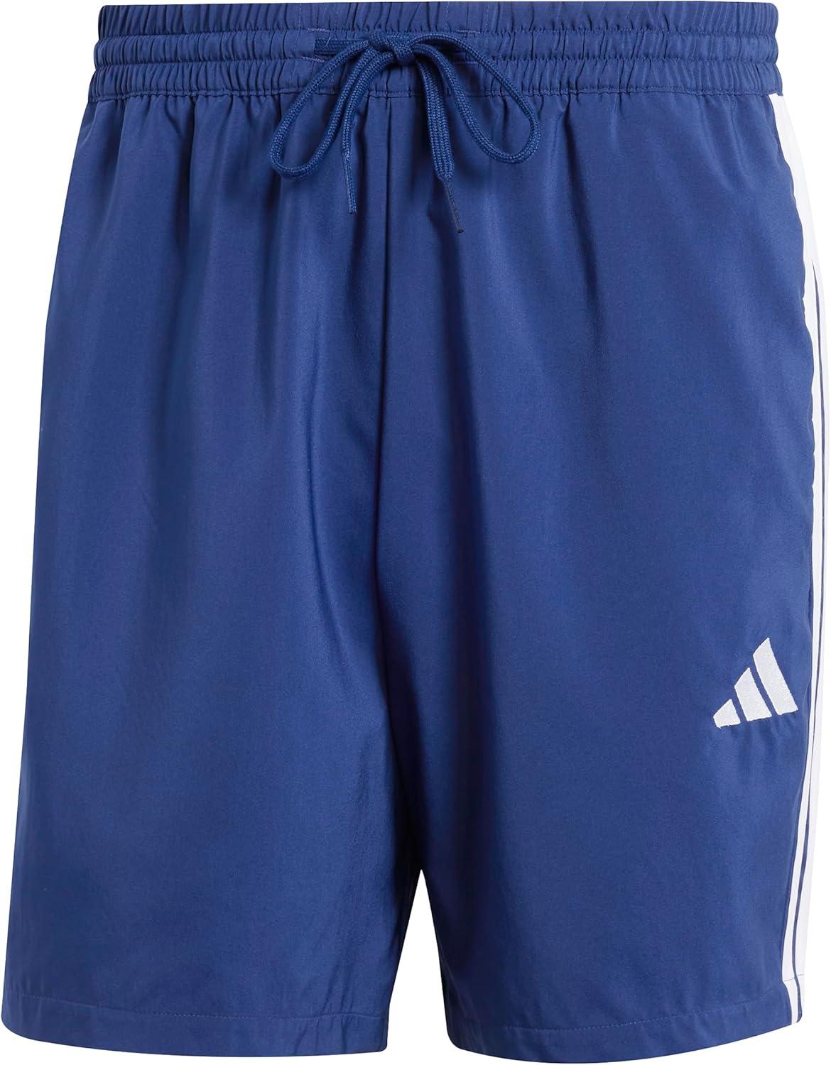 image:imageadidas Mens Essentials 3Stripes Chelsea 7inch ShortsDark BlueWhite