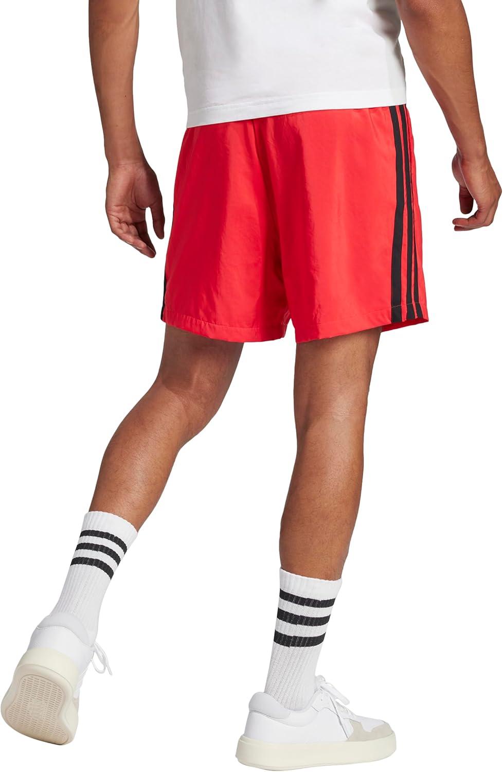 image:imageadidas Mens Essentials 3Stripes Chelsea 7inch ShortsPure RubyBlack