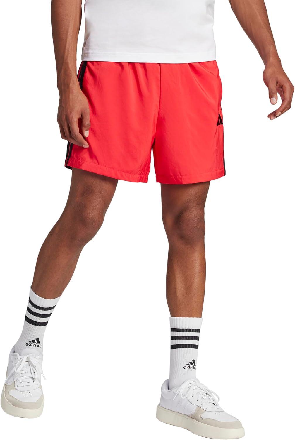 image:imageadidas Mens Essentials 3Stripes Chelsea 7inch ShortsPure RubyBlack