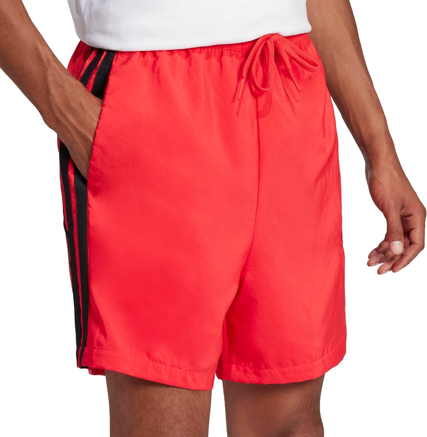image:imageadidas Mens Essentials 3Stripes Chelsea 7inch ShortsPure RubyBlack
