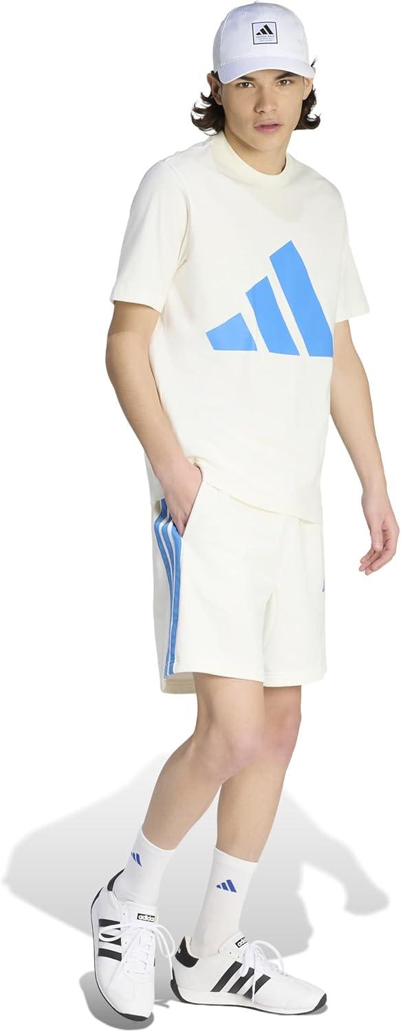 image:imageadidas Mens Essentials Big Logo TShirtOff WhiteRay Blue