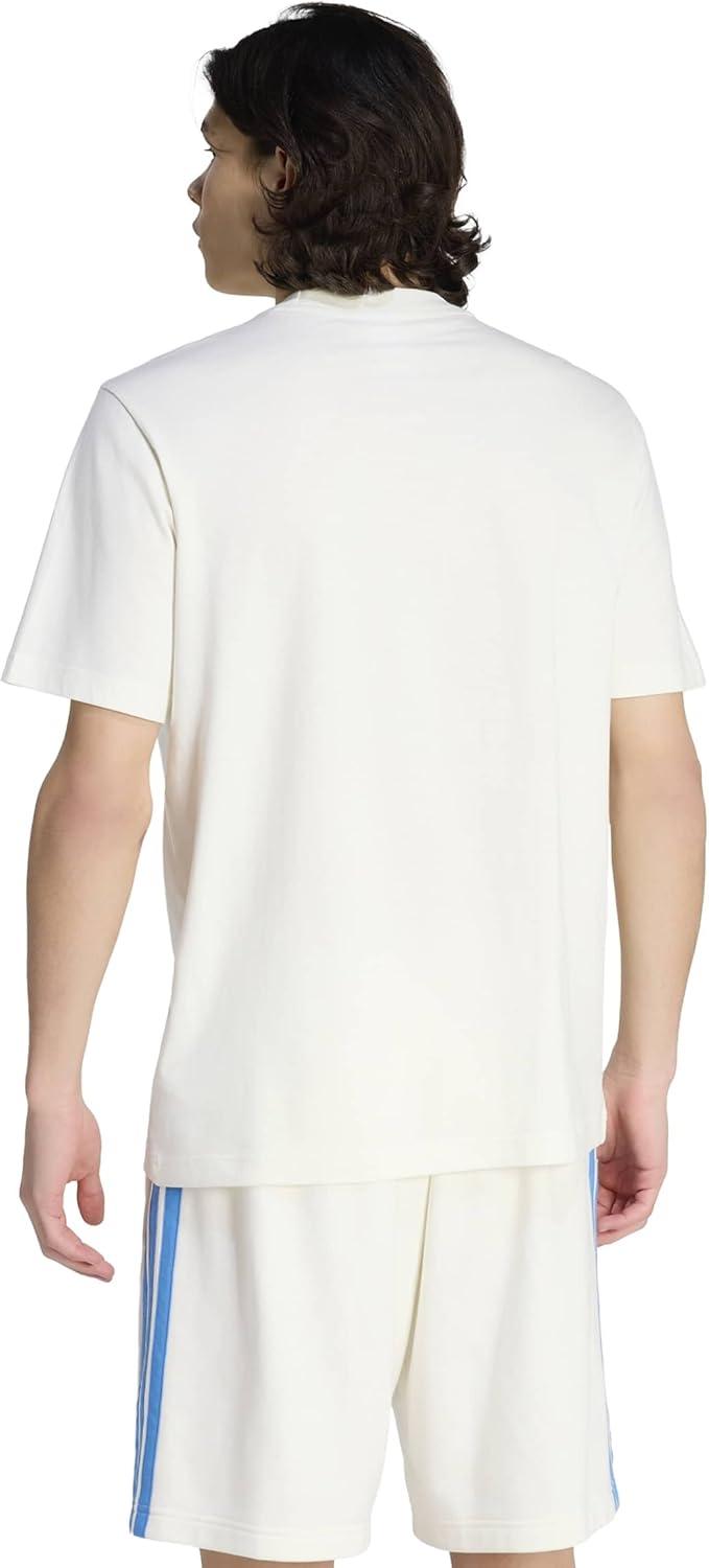 image:imageadidas Mens Essentials Big Logo TShirtOff WhiteRay Blue