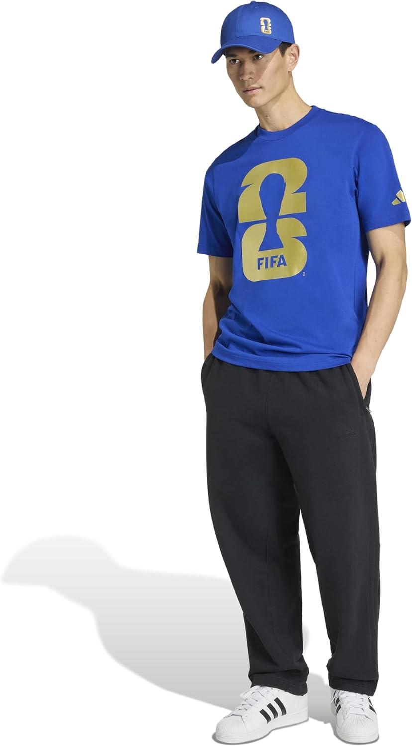image:imageadidas Mens FIFA World Cup 26 Graphic TShirtTeam Royal BlueMetallic Gold