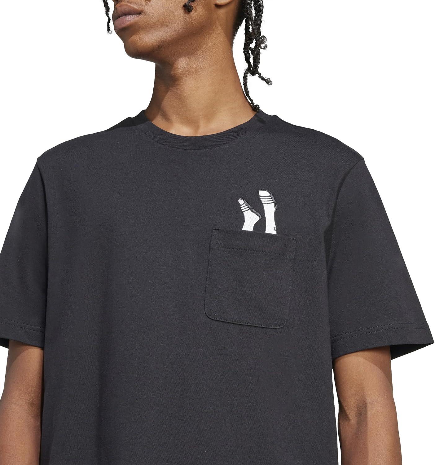 image:imageadidas Mens Lounge Slides Pocket TShirtBlack