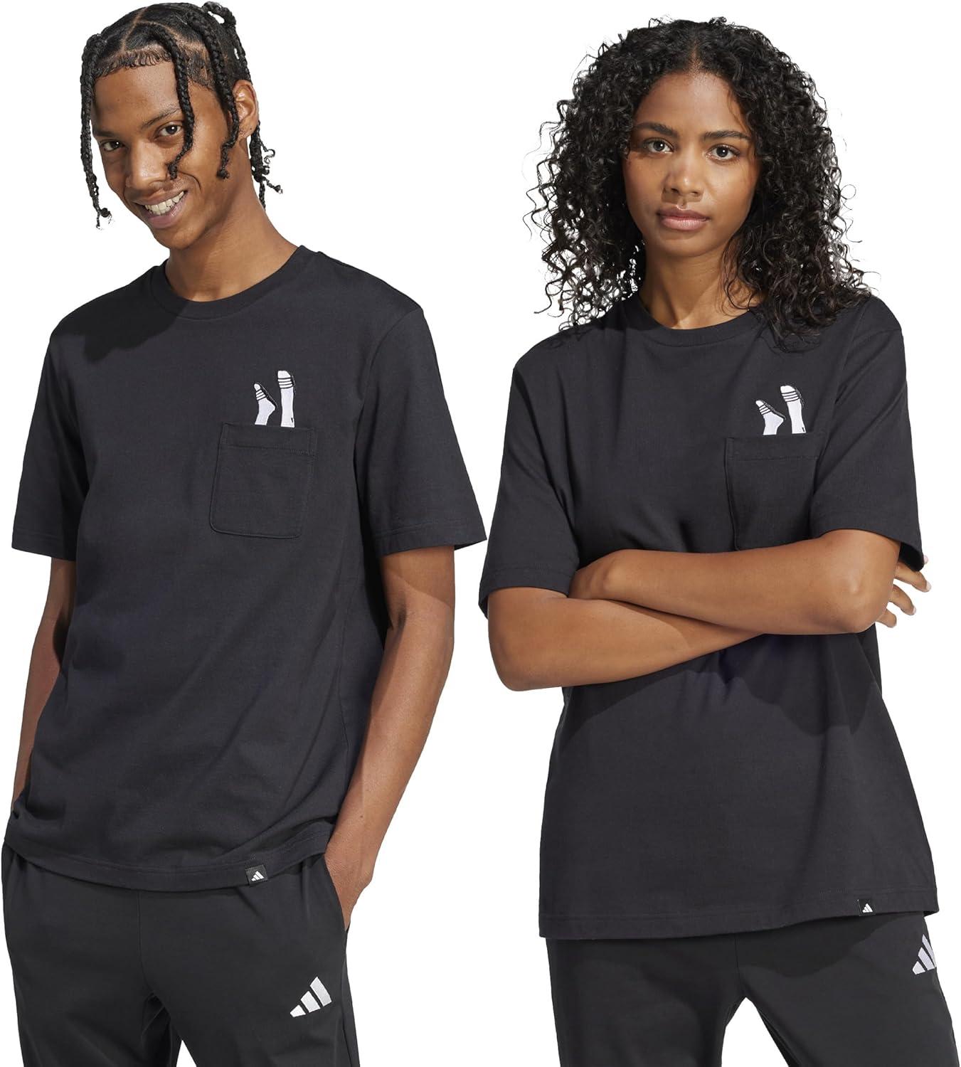 image:imageadidas Mens Lounge Slides Pocket TShirtBlack