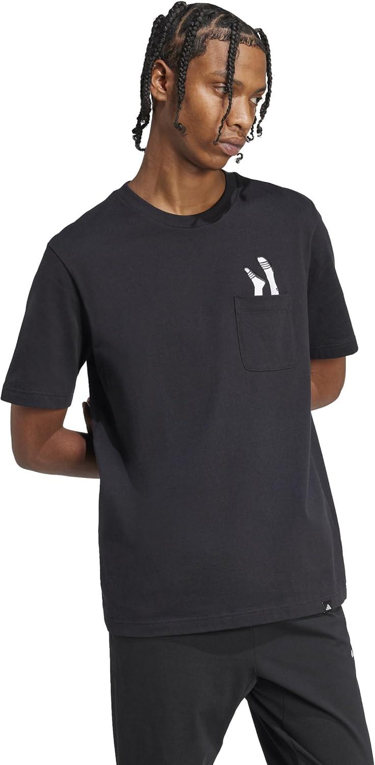 image:imageadidas Mens Lounge Slides Pocket TShirtBlack
