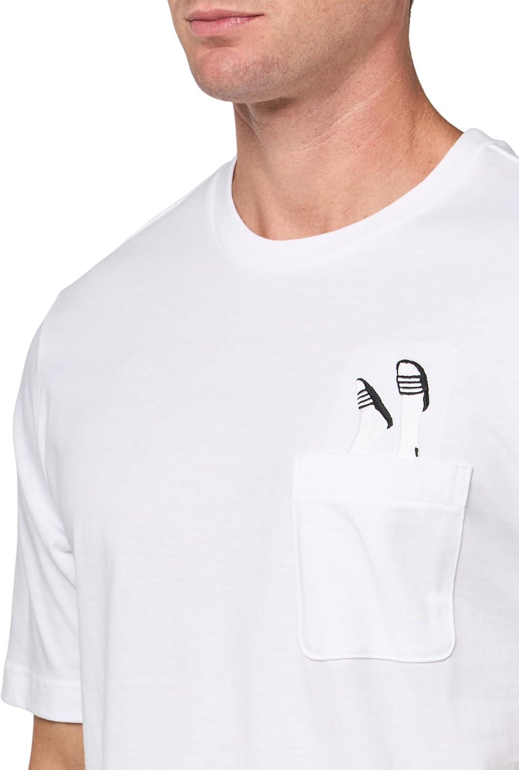 image:imageadidas Mens Lounge Slides Pocket TShirtWhite