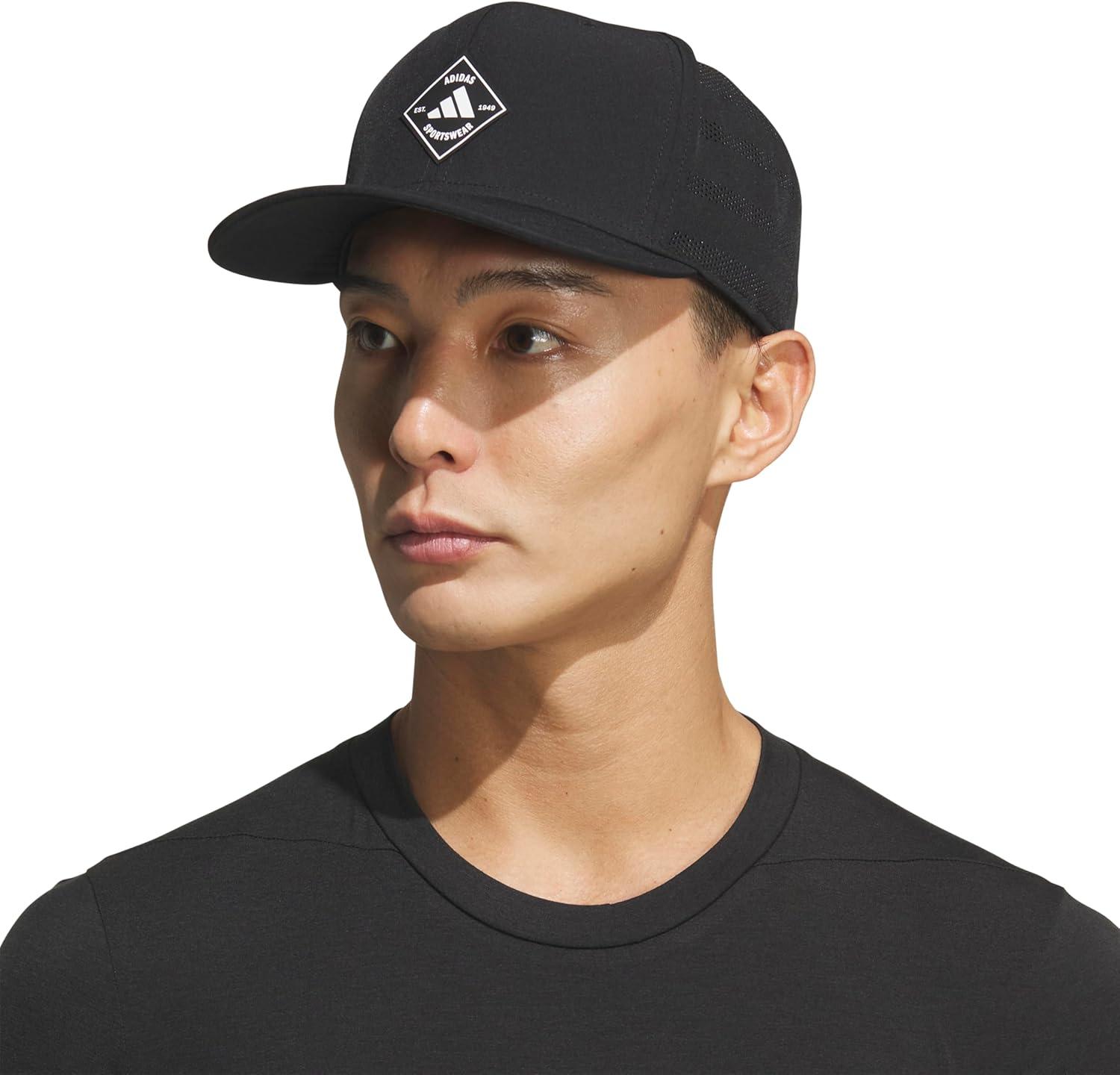 image:imageadidas Mens QuickDry Floatie Waterproof Hat Lightweight Snapback CapBlackWhite