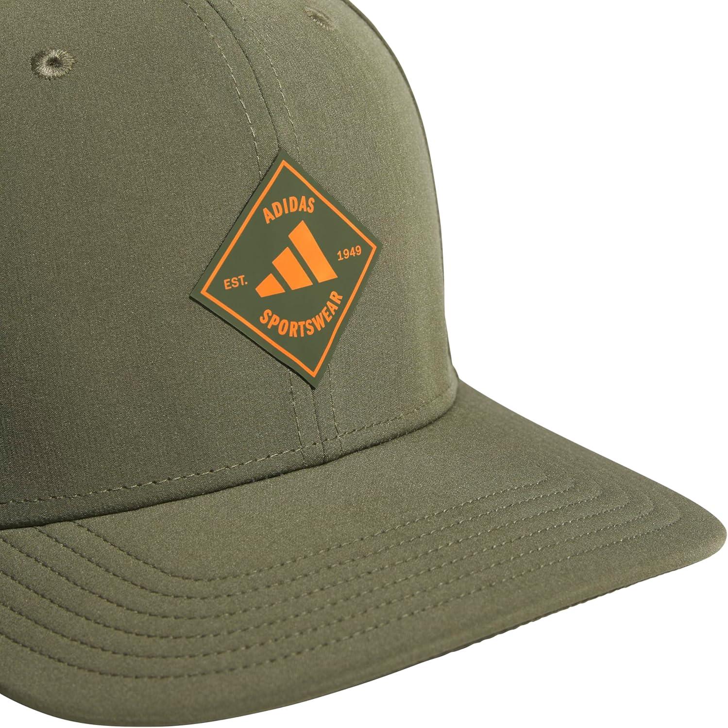 image:imageadidas Mens QuickDry Floatie Waterproof Hat Lightweight Snapback CapOlive Strata GreenPure Orange