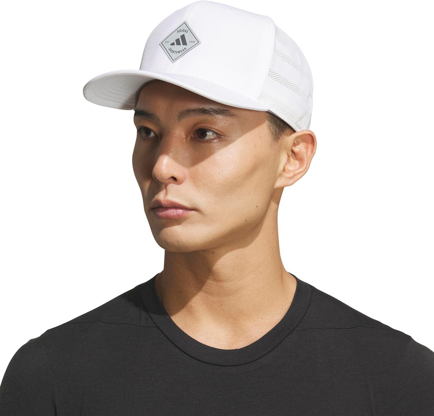 image:imageadidas Mens QuickDry Floatie Waterproof Hat Lightweight Snapback CapWhiteWonder Sage GreenGrey Six