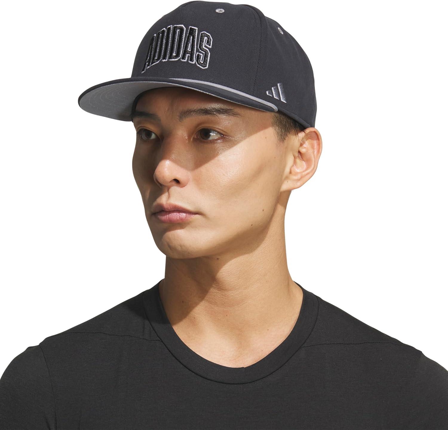 image:imageadidas Mens Sport Lifestyle Rope Brim Snapback HatBlackGrey ThreeGrey