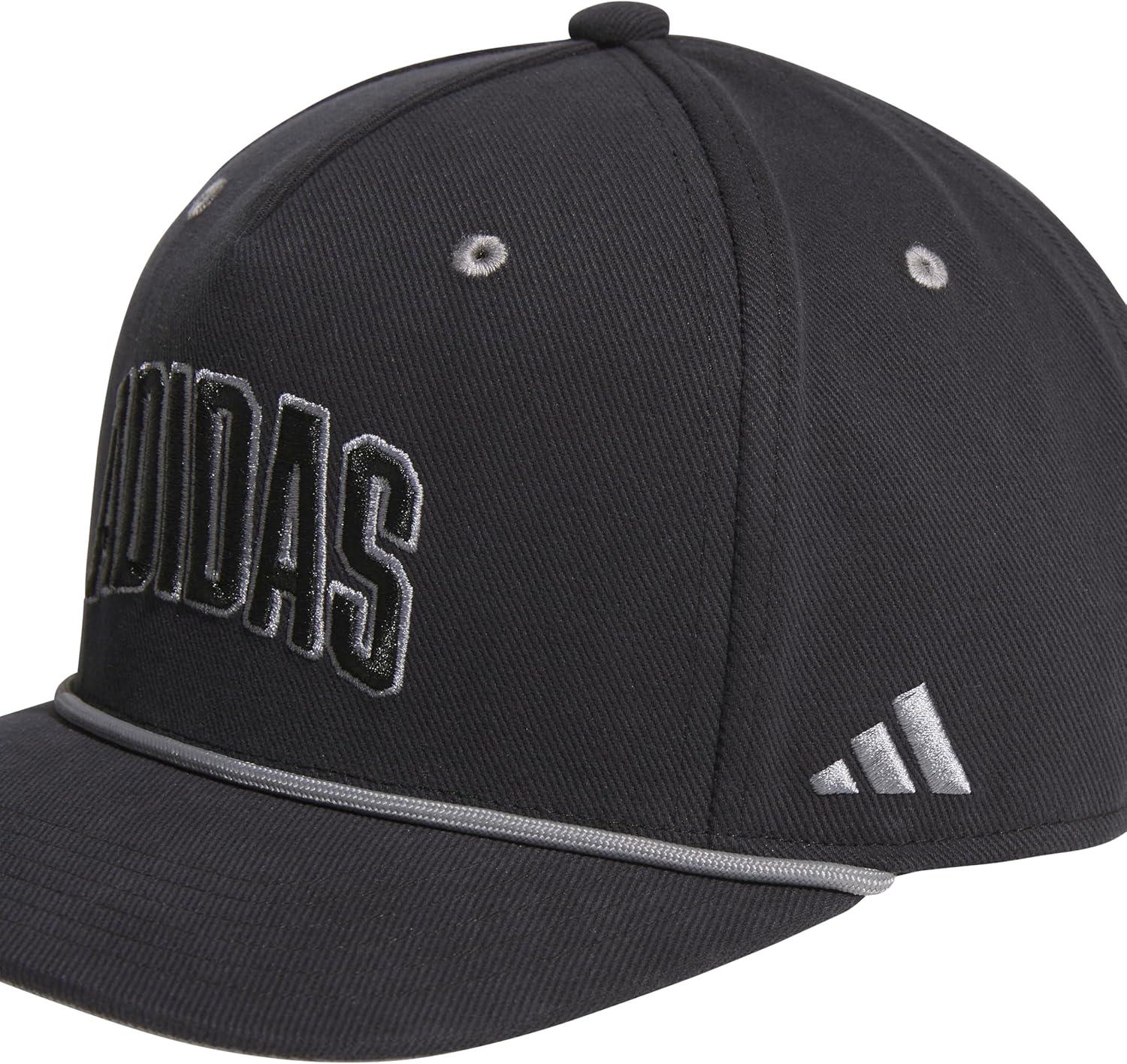 image:imageadidas Mens Sport Lifestyle Rope Brim Snapback HatBlackGrey ThreeGrey
