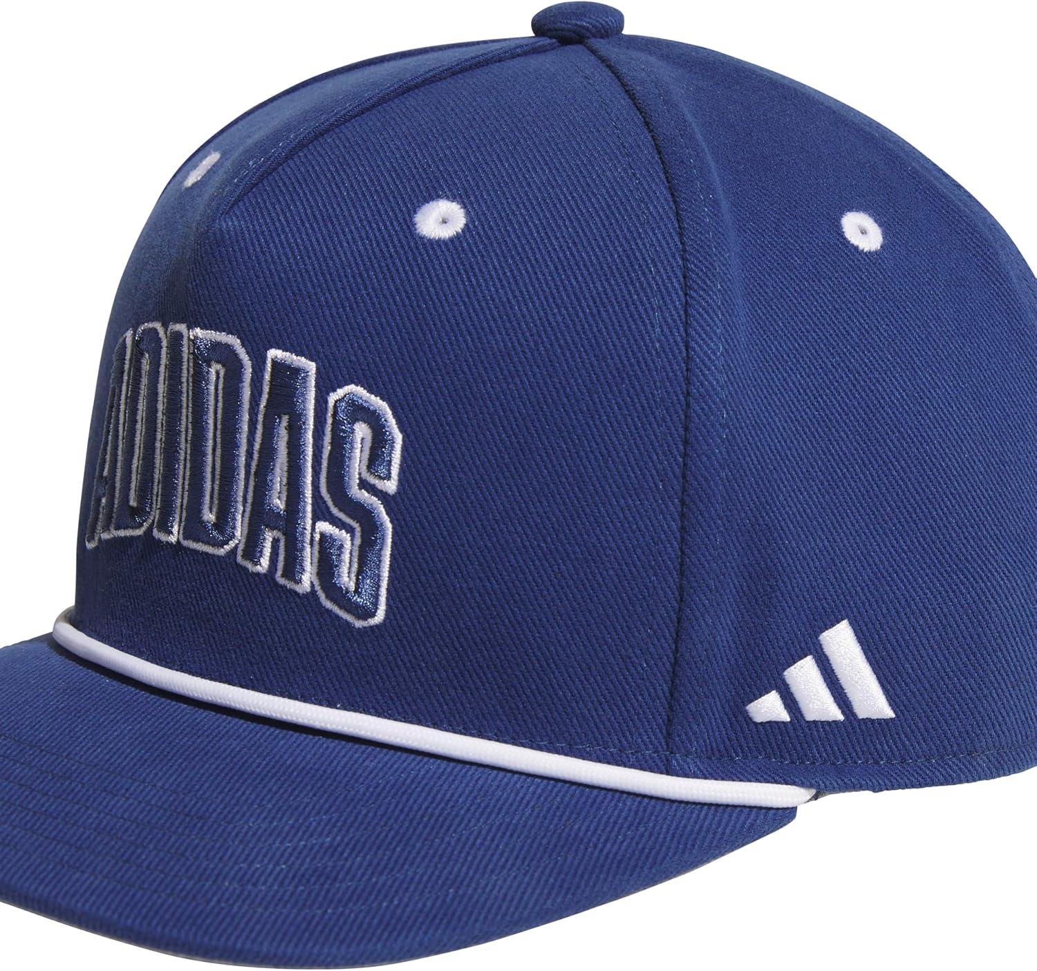 image:imageadidas Mens Sport Lifestyle Rope Brim Snapback HatDark BlueWhiteGrey