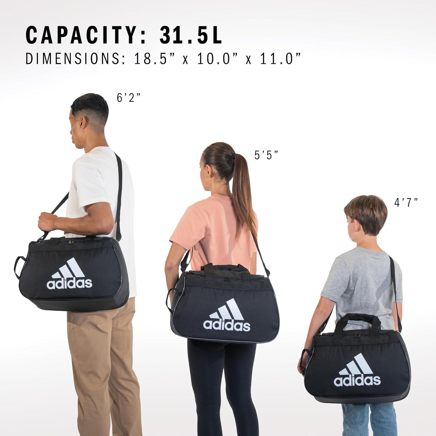 image:imageadidas Unisex Diablo Small Duffel Sports Duffle Gym Bags for Men or Women One SizeBlackDiablo