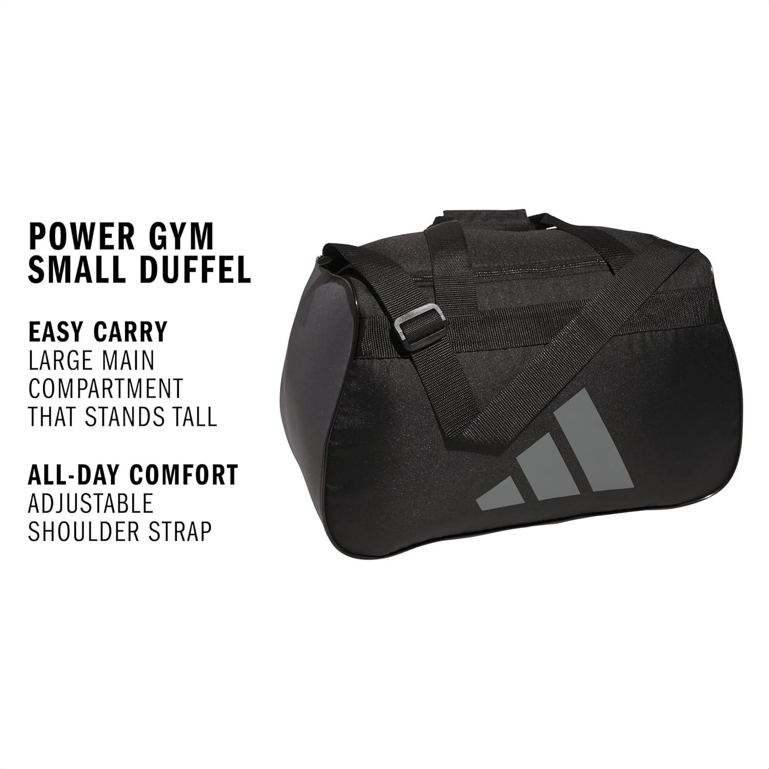 image:imageadidas Unisex Diablo Small Duffel Sports Duffle Gym Bags for Men or Women One SizeBlackGrey Four