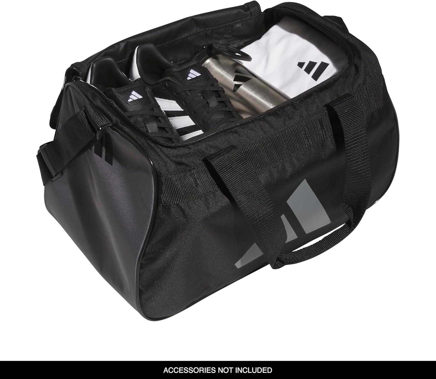 image:imageadidas Unisex Diablo Small Duffel Sports Duffle Gym Bags for Men or Women One SizeBlackGrey Four