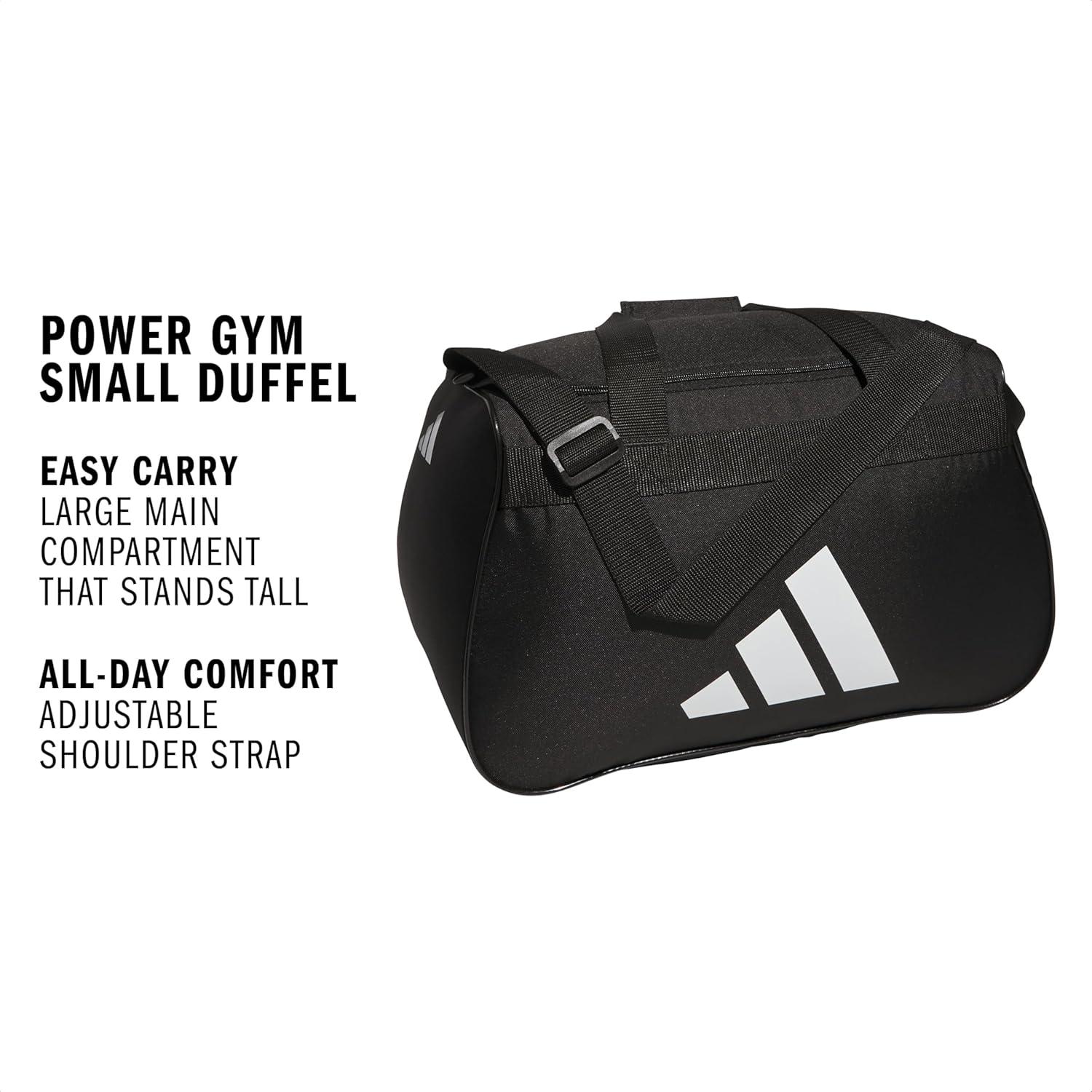 image:imageadidas Unisex Diablo Small Duffel Sports Duffle Gym Bags for Men or Women One SizeBlackWhite