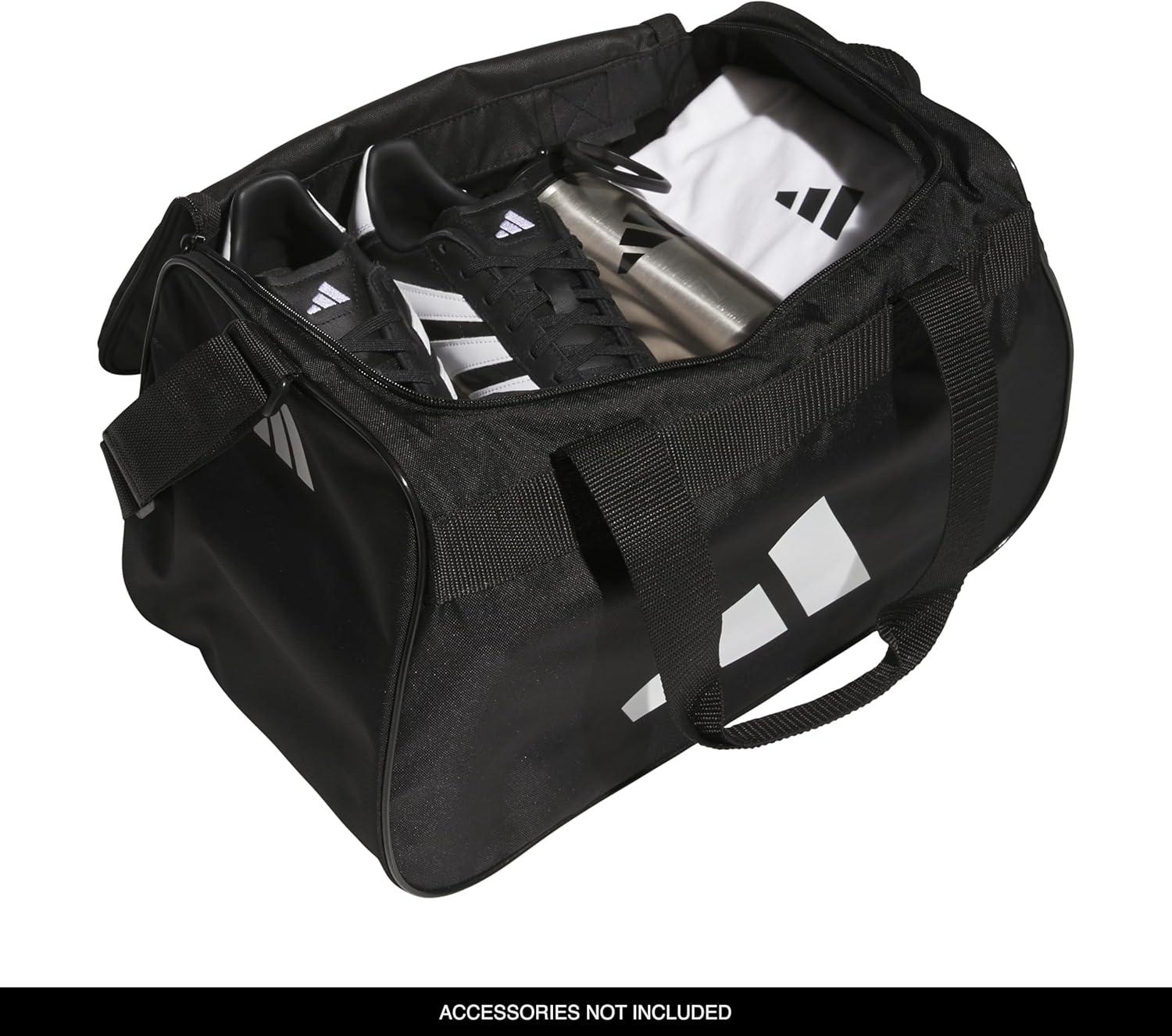 image:imageadidas Unisex Diablo Small Duffel Sports Duffle Gym Bags for Men or Women One SizeBlackWhite