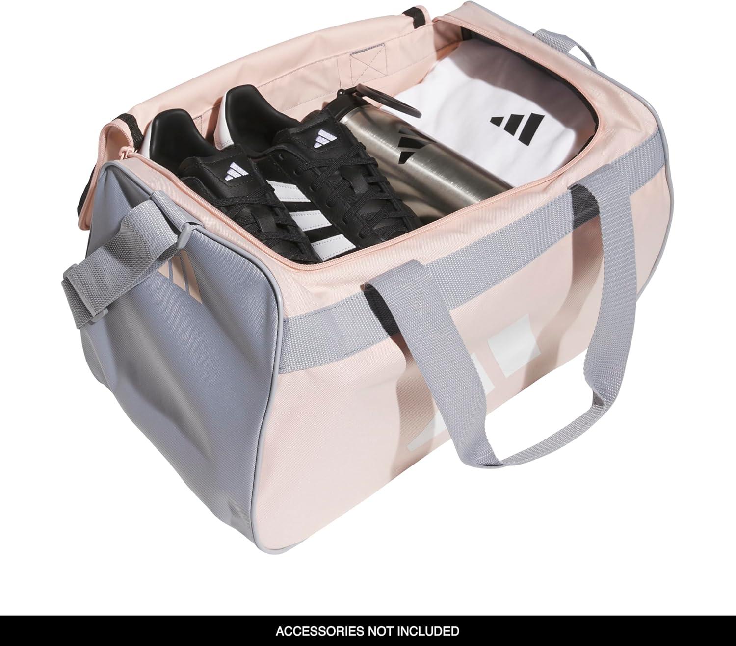 image:imageadidas Unisex Diablo Small Duffel Sports Duffle Gym Bags for Men or Women One SizeBlush PinkWhiteHalo Silver Grey