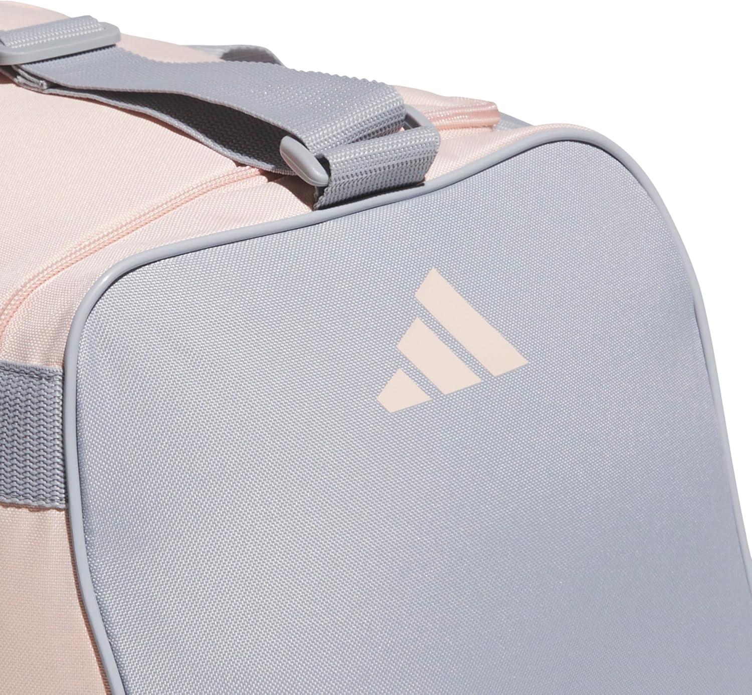 image:imageadidas Unisex Diablo Small Duffel Sports Duffle Gym Bags for Men or Women One SizeBlush PinkWhiteHalo Silver Grey
