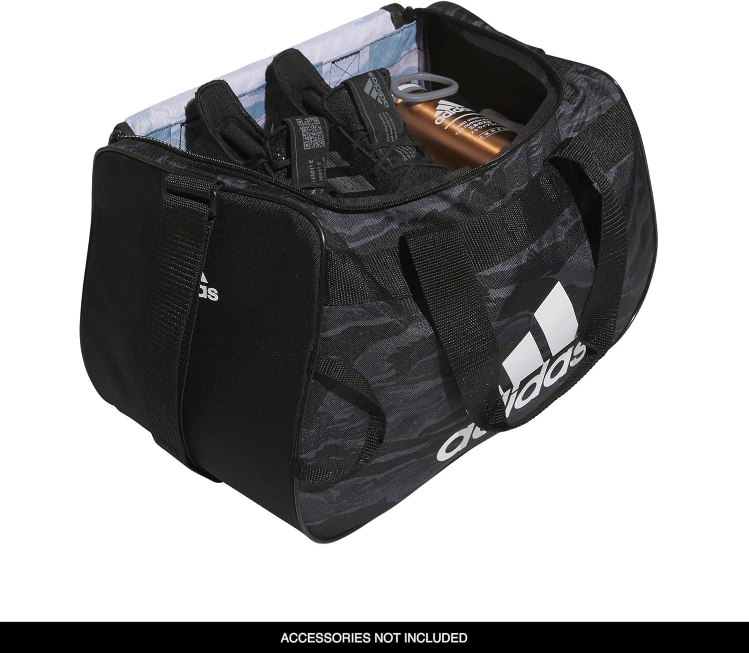 image:imageadidas Unisex Diablo Small Duffel Sports Duffle Gym Bags for Men or Women One SizeEssential Camo BlackBlackWhiteDiablo