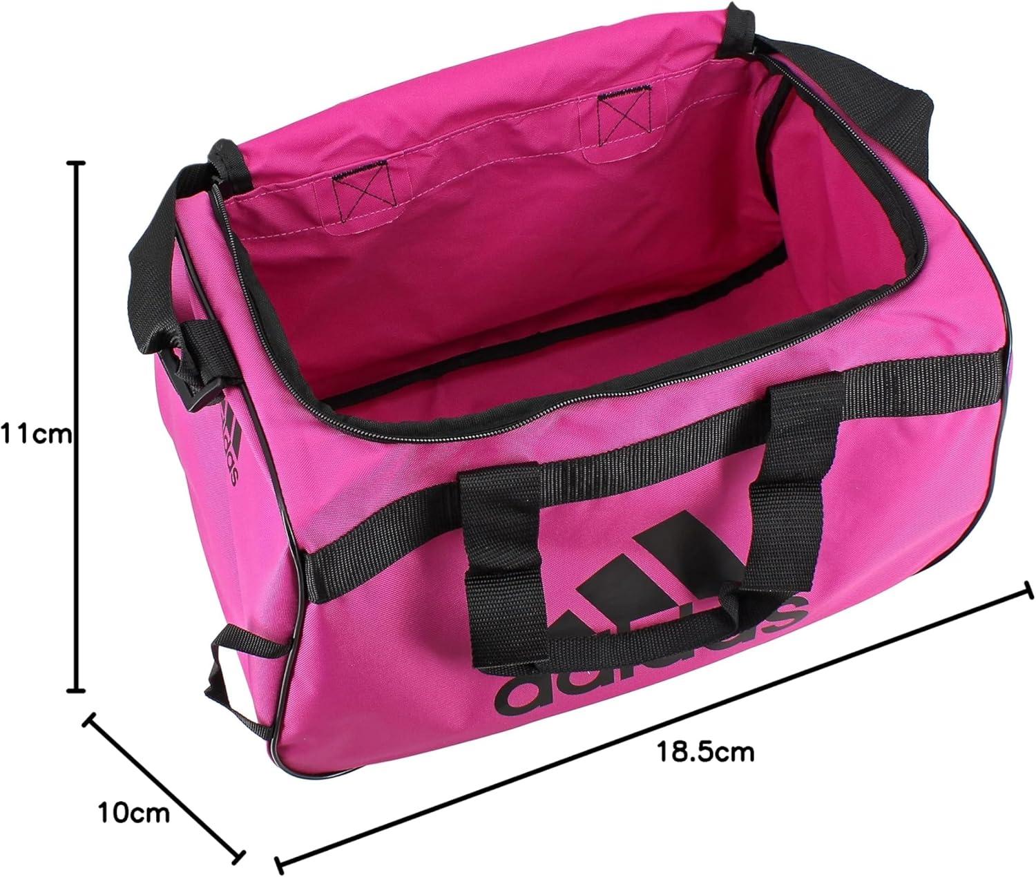 image:imageadidas Unisex Diablo Small Duffel Sports Duffle Gym Bags for Men or Women One SizeIntense PinkBlackDiablo