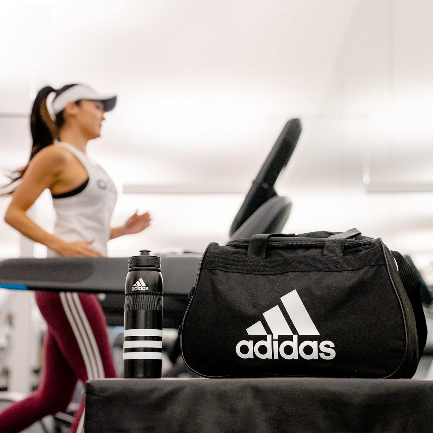 image:imageadidas Unisex Diablo Small Duffel Sports Duffle Gym Bags for Men or Women One SizeOnix GreyBlackSolar RedDiablo